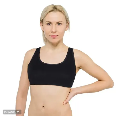 INDIROCKS Women Yoga Bra Running Bra Sports Bra Stretchable Non-Padded and Non-Wired Bra for Women/Girls, Freesize-thumb2