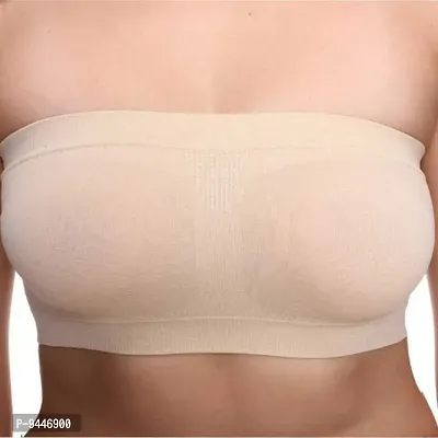 INDIROCKS Women's Non-Padded, Non-Wired Seamless Tube Bra (Free Size)-thumb3