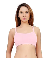 INDIROCKS Women's Nylon, Spandex & Cotton Padded Non-Wired T-Shirt Bra - Pack of 2 White/Beige-thumb3