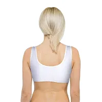 INDIROCKS Women Sport Bra Seamless Non Padded Bra-White-thumb2