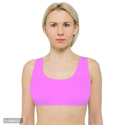 INDIROCKS Women Yoga Bra Running Bra Sports Bra Stretchable Non-Padded and Non-Wired Bra for Women/Girls, Freesize-thumb5