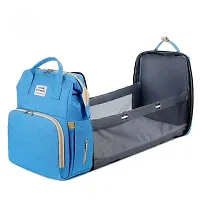 IndiRocks Diaper Bag Backpack Foldable Mummy Bag bagpack Waterproof, Washable for Girls and Boys-Dark Blue-thumb3
