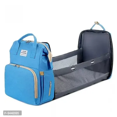 IndiRocks Diaper Bag Backpack Foldable Mummy Bag bagpack Waterproof, Washable for Girls and Boys-Dark Blue-thumb4