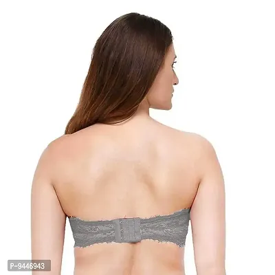 INDIROCKS Women's Lace Tube Strapless Padded Bra (Free Size)-Pack of 4-thumb4