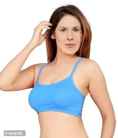 INDIROCKS Combo 2 Women's Nylon, Spandex & Cotton Padded Non-Wired T-Shirt Bra-thumb5