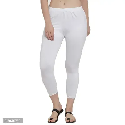 Buy Diaz Women's Regular Fit Plain 3/4th Capri Pants (White, Magenta,XXL)  Online In India At Discounted Prices