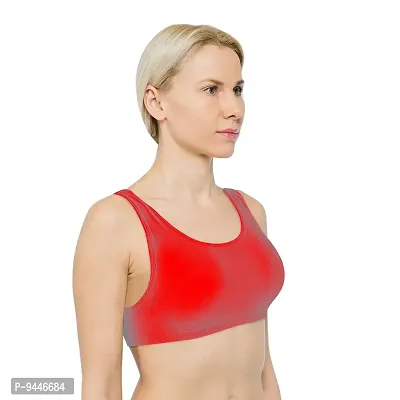 INDIROCKS Women Yoga Bra Running Bra Sports Bra Stretchable Non-Padded and Non-Wired Bra for Women/Girls, Freesize-thumb2