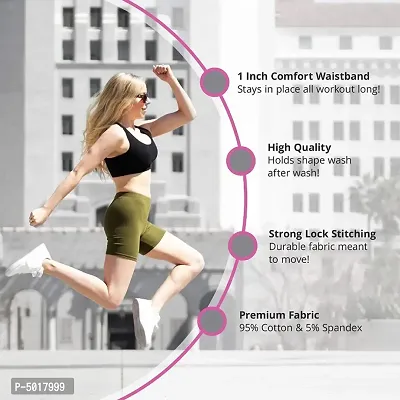 Women Yoga Running Sport Short Combo of 2-thumb5