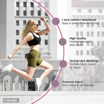 Women Yoga Running Sport Short Pack of 3-thumb3