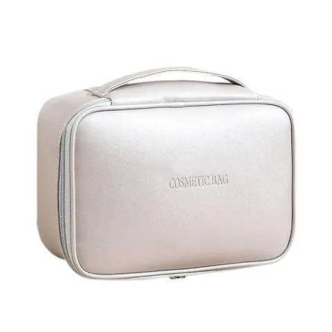 Travel Makeup Bag Waterproof Cosmetic Bag Leather Makeup Travel Bag