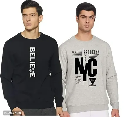 Fancy Cotton Sweatshirts for Men Pack Of 2