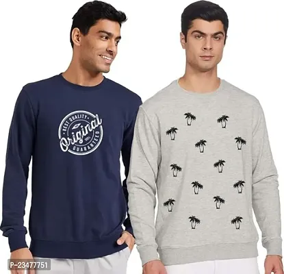 Fancy Cotton Sweatshirts for Men Pack Of 2