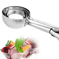 RAJA Dhiraj Dhiraj Easy Handheld Multi Use Stainless Steel Ice Cream Scooper Melon Scoop-1 pc-thumb1