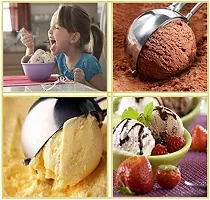 RAJA Dhiraj Stainless Steel Easy Handheld Ice Cream Serving Scooper, Silver 1PCS-thumb4