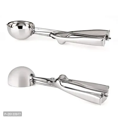 RAJA DHIRAJ Easy Handheld Multi Use Stainless Steel Ice Cream Scooper Melon Scoop-1 pc Medium Size-thumb5