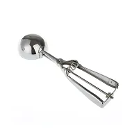 RAJA Dhiraj Stainless Steel Easy Handheld Ice Cream Serving Scooper, Silver 1PCS-thumb3