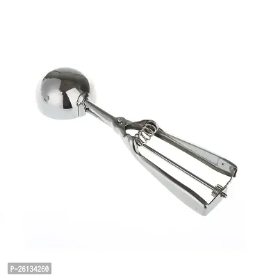 RAJA Dhiraj Stainless Steel Easy Handheld Ice Cream Serving Scooper, Silver 1PCS-thumb4