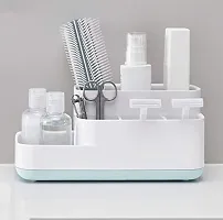 RAJA DHIRAJ 5 Compartment Kitchen and Bathroom Organizer Storage Shelf Soap, Cosmetics, Toiletry, and Toothbrush Holder Stand for Wash Basin-thumb2