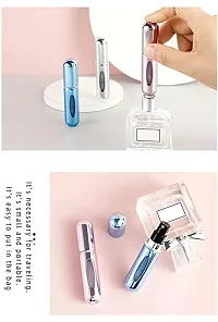 RAJA DHIRAJ 2PC Portable Perfume Spray Bottle, Travel Perfume Scent Pump Case, and Mini Perfume Refillable Atomizer Container for Traveling and Going Out-thumb1