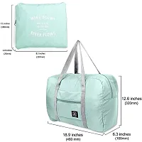 RAJA DHIRAJ Travel Foldable Nylon Duffle Tote Bag Portable Waterproof Handbag Folding Weekend Shopping Luggage Bag Gym Sports Bag for Women Girl-thumb1