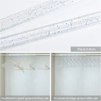 RAJA DHIRAJ Clear Acrylic Plastic Glitter Coat Hanger Bling Space Saving Suit Hangers Heavy Duty Clothes Hanger with Swivel Hook Non Slip Notches for Adult Closet-thumb3