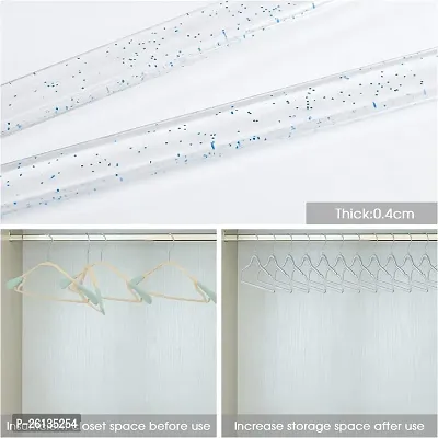 RAJA DHIRAJ Clear Acrylic Plastic Glitter Coat Hanger Bling Space Saving Suit Hangers Heavy Duty Clothes Hanger with Swivel Hook Non Slip Notches for Adult Closet-thumb4