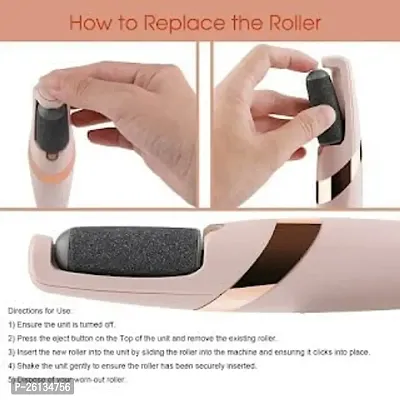 TAKSH ENTERPRISE Electric Callus Remover Rechargeable Cordless Foot File Easy Grip Adjustable Power Pedi Feet Care for Dead Hard Skin Cracked Heels-thumb3