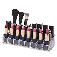 RD Watercraft RAJA HIRAJ 24 Compartment Luxurious Acrylic Makeup Organiser // Lipstick Holder Case//Nail Paint, Brush TrDay // ing Table Organizer-thumb2