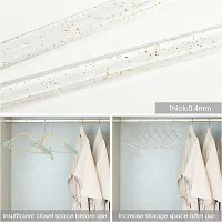 RAJA DHIRAJ Clear Acrylic Plastic Glitter Coat Hanger Bling Space Saving Suit Hangers Heavy Duty Clothes Hanger with Swivel Hook Non Slip Notches for Adult Closet-thumb3