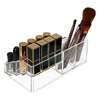 RD a Dhiraj 16 Compartment Cosmetic Makeup Jewellery Lipstick Storage Organizer Holder Box, 21.2L x 12.5W x 7.8H, Transparent-thumb3