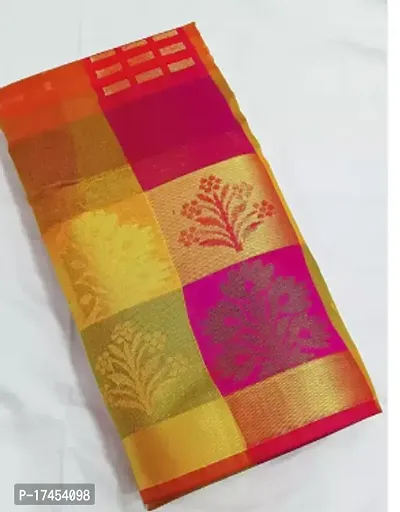 Stylish Art Silk Multicoloured Saree without Blouse piece For Women-thumb0