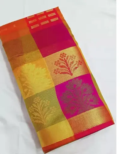 Stylish Art Silk Saree without Blouse piece For Women