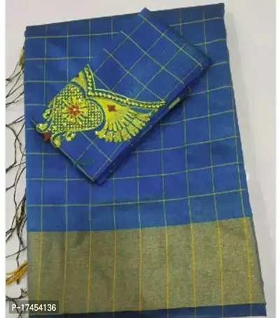 Stylish Art Silk Multicoloured Saree without Blouse piece For Women