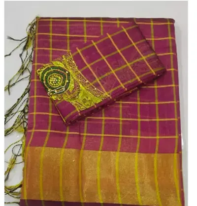 Stylish Art Silk Saree without Blouse piece For Women