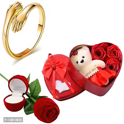 DAAYIM Gift Red Rose Ring Box pack of 10 For Women, Girls, boy's & Loved  Ones for Gift ,Engagement, Valentin, Birthday, Dating and friendship multi  occasion gifting Box, valentine day gift, valentine