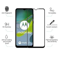 Pikka Tempered Glass For Motorola Moto E13 Screen Protector Edge to Edge Coverage with 11D HD Clearance Tempered Glas MOTOROLA MOTO E13 (Pack of 1)-thumb1