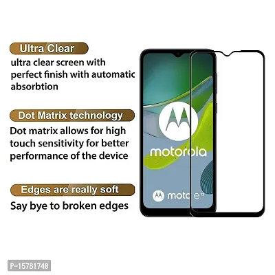 Pikka Tempered Glass For Motorola Moto E13 Screen Protector Edge to Edge Coverage with 11D HD Clearance Tempered Glas MOTOROLA MOTO E13 (Pack of 1)-thumb3