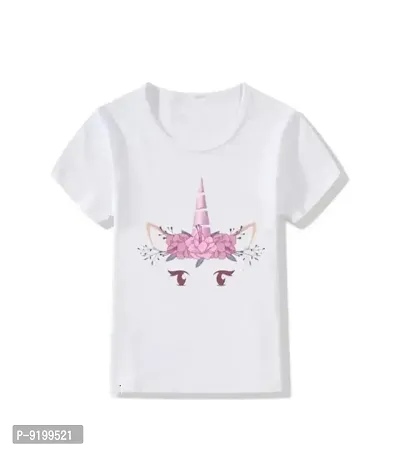 Classic Cotton Blend Printed Tshirt For Girls