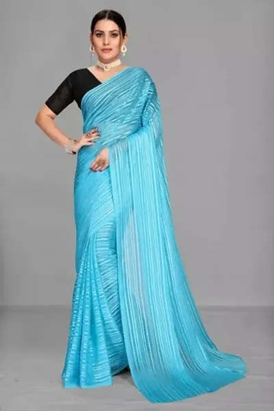 Must Have Georgette Saree with Blouse piece 