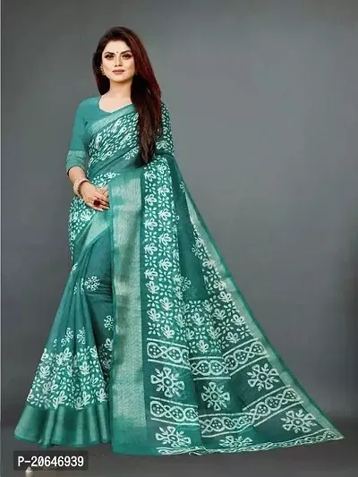 Beautiful Cotton BlueSaree with Blouse piece