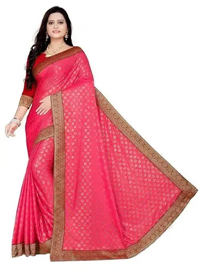 Glamorous Lycra Saree with Blouse piece 