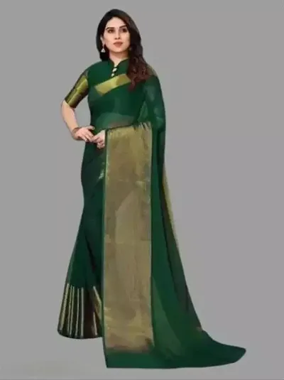 Best Selling Chiffon Saree with Blouse piece 
