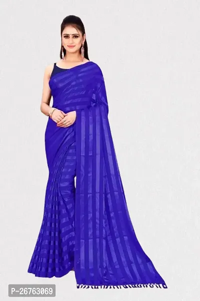 Stylish Georgette Saree With Blouse Piece For Women