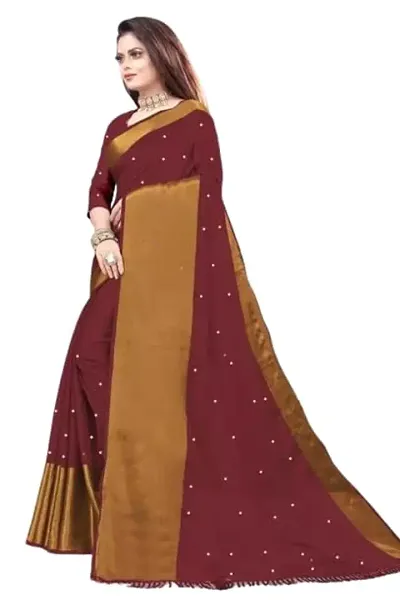Vragi Newly Launched Chiffon Casual Wear Mirror Work Saree With Unstitched Blouse Piece For Womens