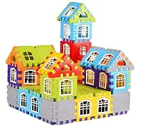 House Home Building Blocks, Learning Toy, 72 Pcs Blocks Set Educational Toy for Kids  (72 Pieces)-thumb3