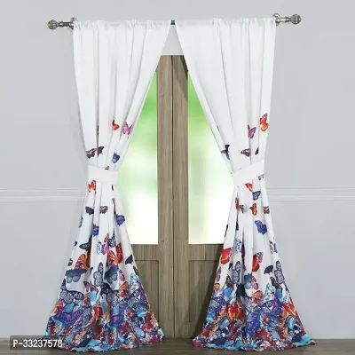 3D Digital Printed Polyester Fabric Curtain Pack of 1