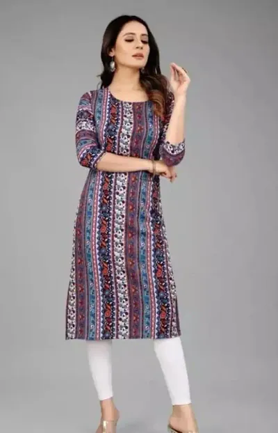 Best Selling Crepe Printed Straight Kurta