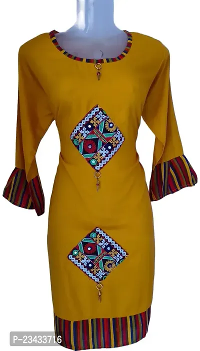 Rayon Summer wear Embroidery Kurti (XX-Large)