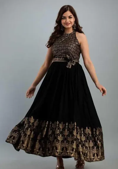 Bollywood Style Rayon Ethnic Gowns