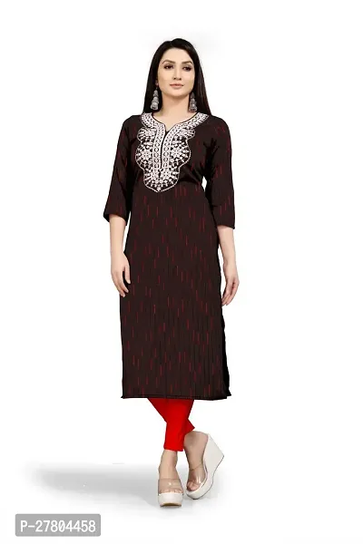 Stylish Chanderi Stitched Kurta For Women-thumb0